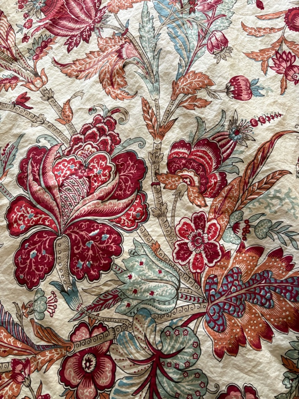 POTTERY BARN PALAMPORE Lolita/Deidre Queen Full Duvet Cover Butterflies - Picture 7 of 11